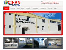 Tablet Screenshot of cihanhavalandirma.com